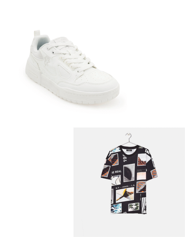 Combo : Short Sleeve T-Shirt &shoes for women